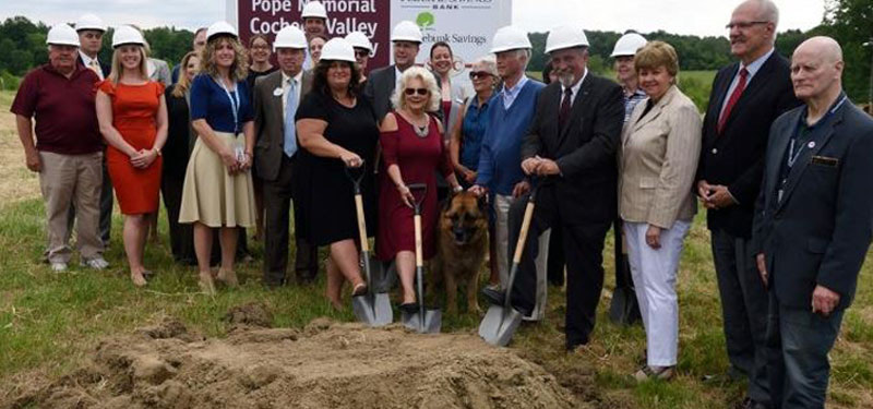 The Cocheco Valley Humane Society ceremoniously broke ground on June 21 for its long-awaited new facility.