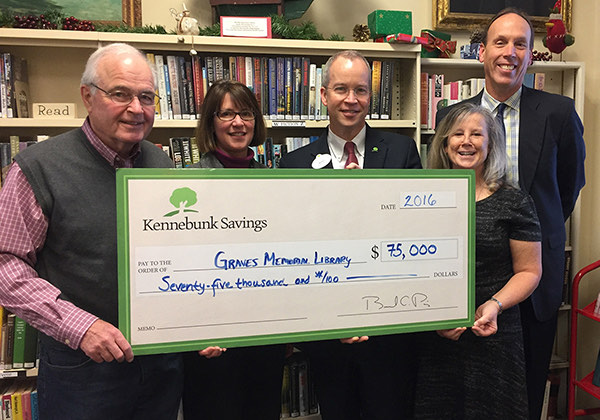 Kennebunk Savings Contributes to Mothers Wing															at Graves Memorial Public Library in Kennebunkport