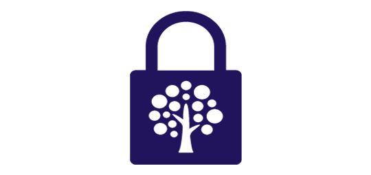 Lock with KS Tree logo on it