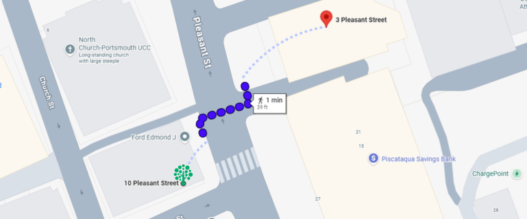 Pleasant St Map